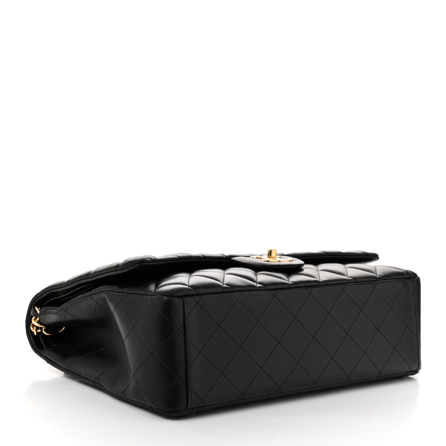 Chanel Lambskin Quilted Maxi Double Flap Black 4 of 11