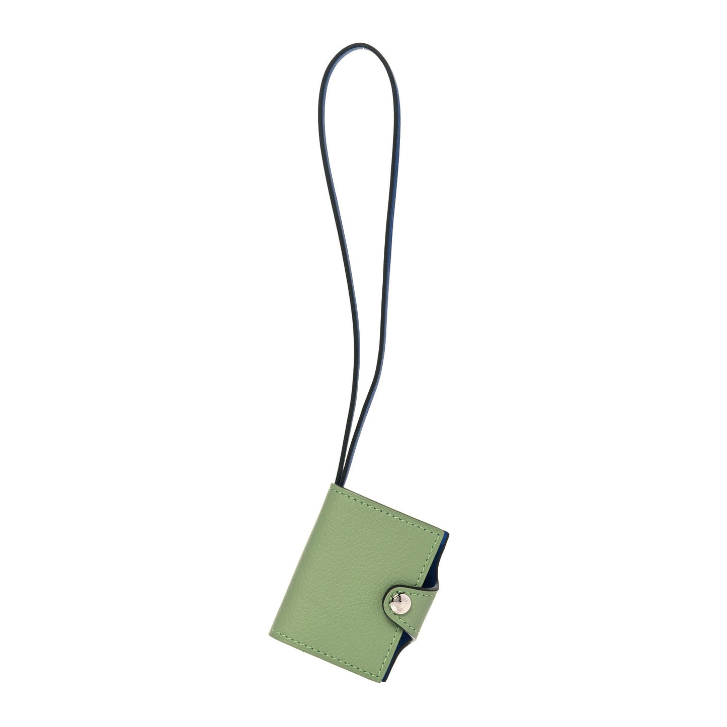 Evercolor Swift Verso Ulysse Nano Bag Charm Vert Criquet Bleu France