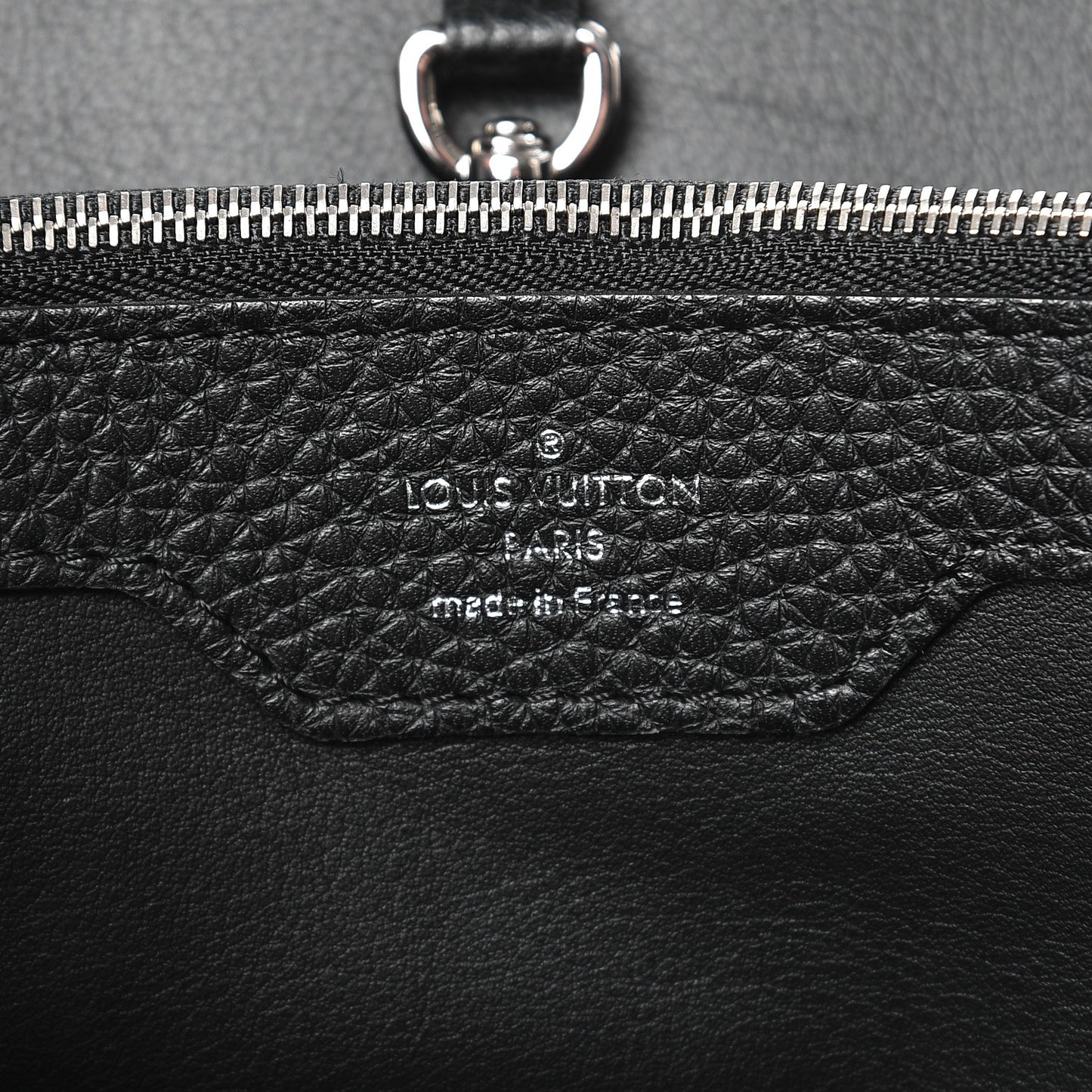 Taurillon Python Capucines MM Black