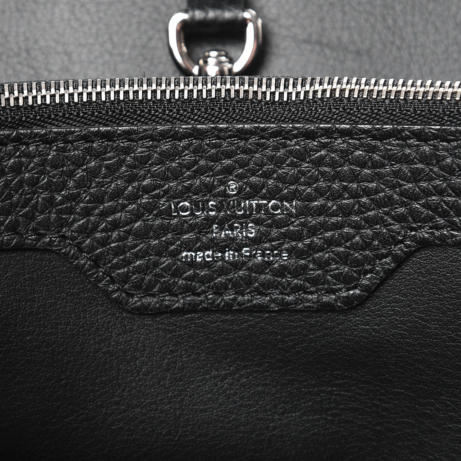 Louis Vuitton Taurillon Python Capucines MM Black 6 of 6