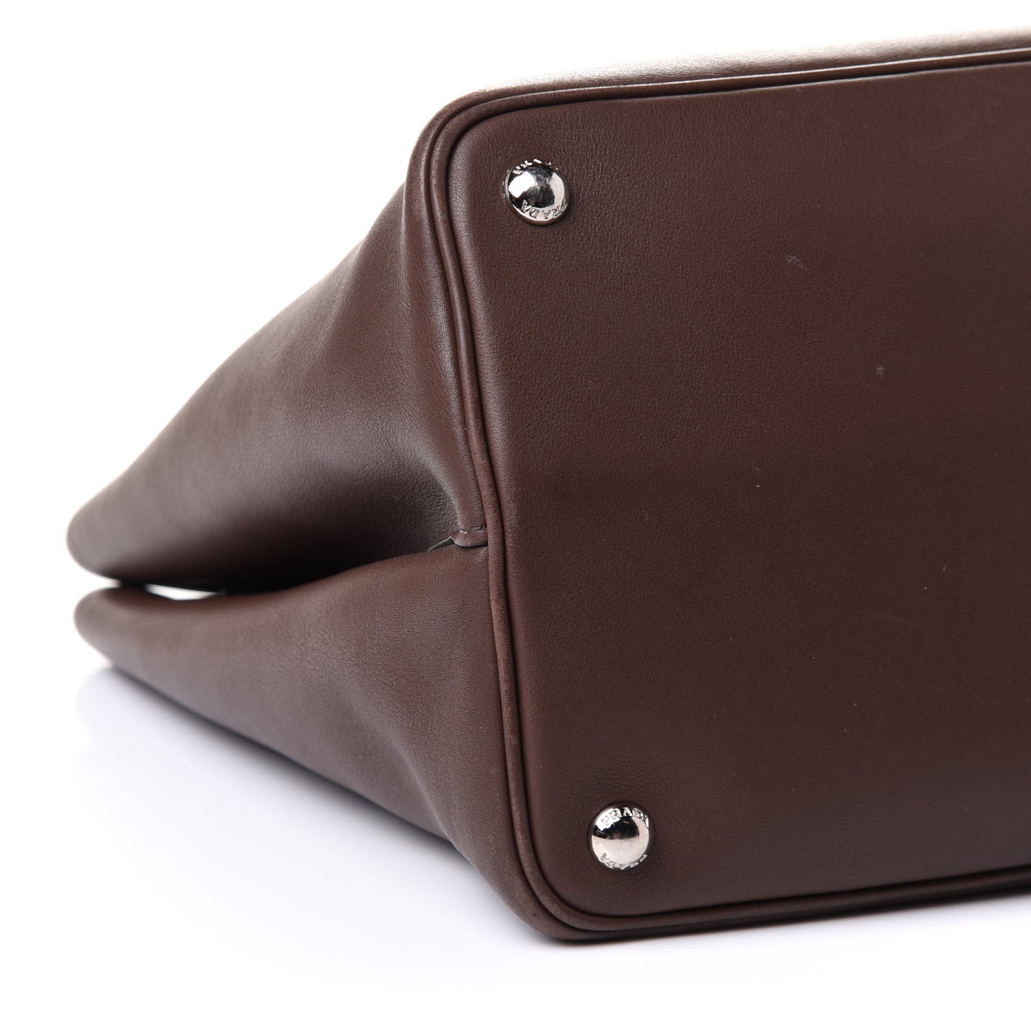 Prada Saffiano Cuir Small Double Bag Cacao 16 of 22