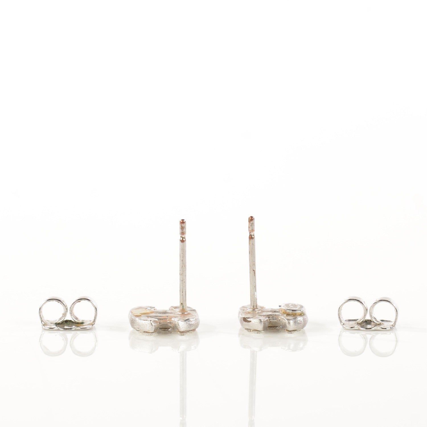 Chanel Crystal Timeless CC Earrings Silver 3 of 5