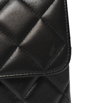 Chanel Lambskin Quilted Small Trendy CC Dual Handle Flap Bag Black 14 of 14