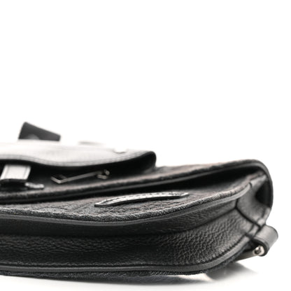 Christian Dior Oblique Saddle Messenger Pouch Black Blue 10 of 10
