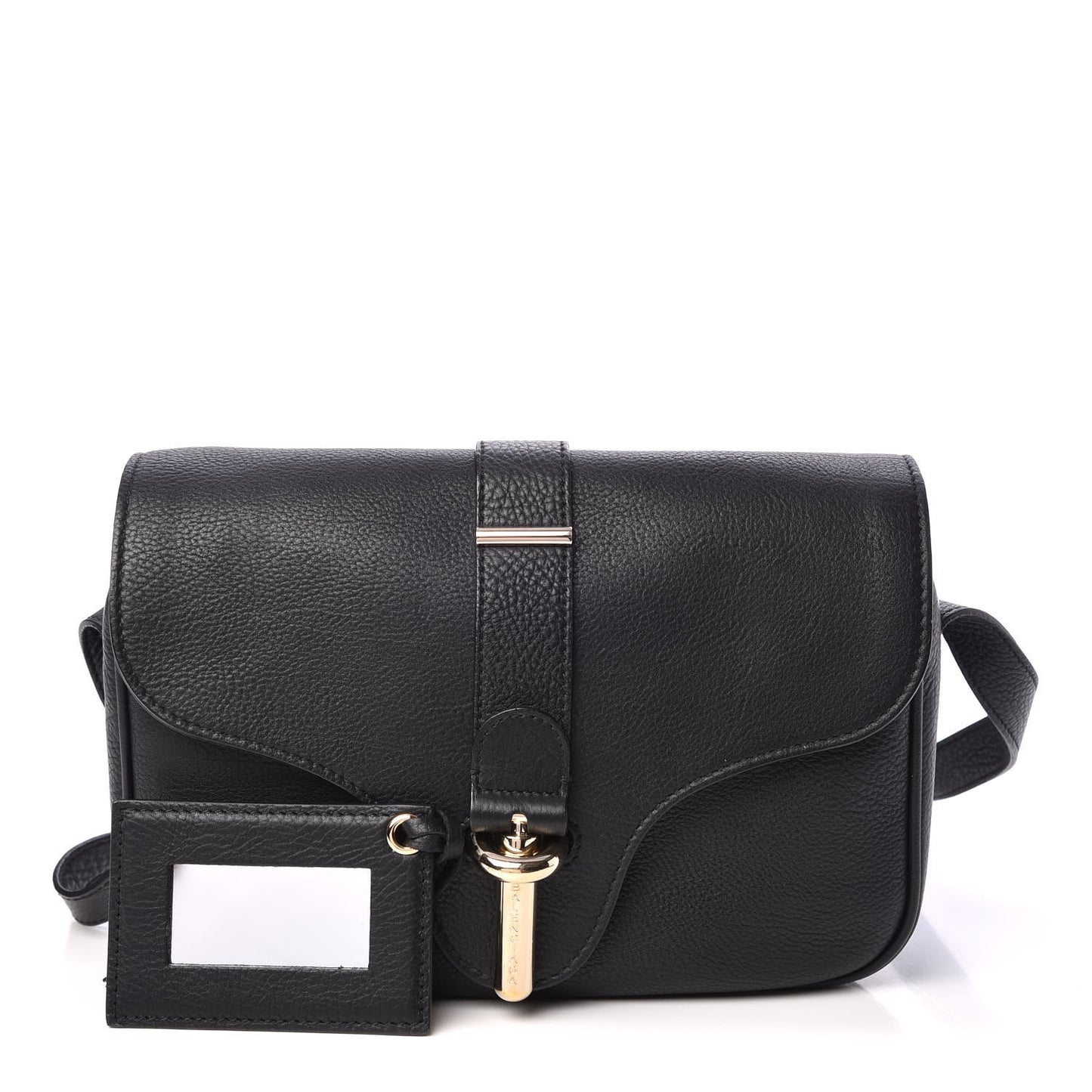 Grained Calfskin S Tube Black