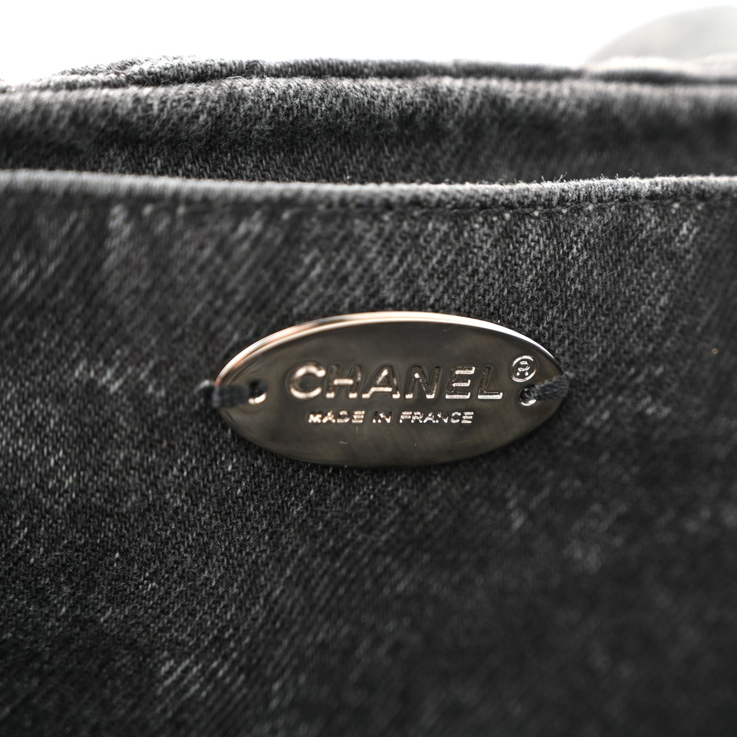 Denim Quilted Denimpression Flap Grey Black