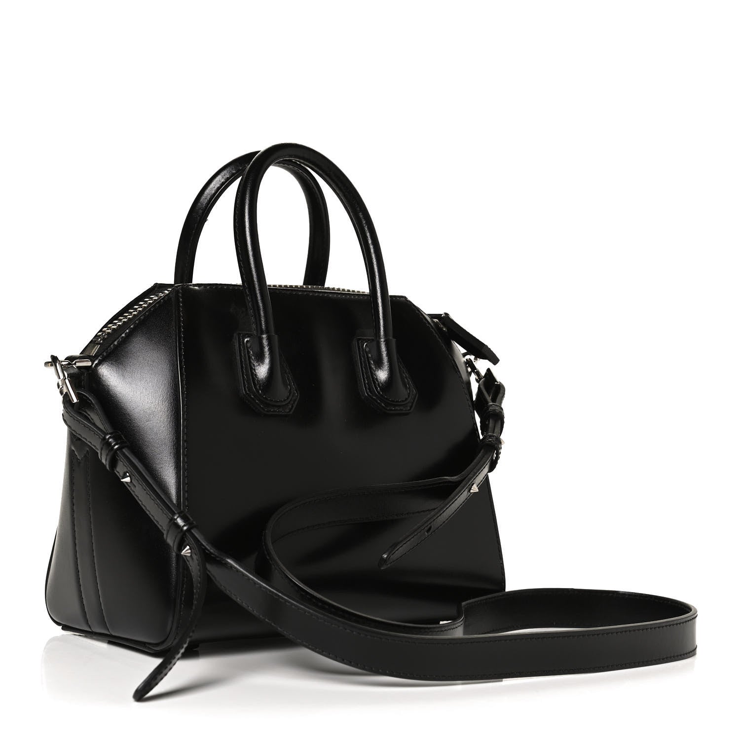 Givenchy Shiny Lord Calfskin Mini Antigona Black 3 of 12