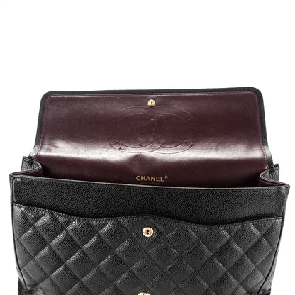Chanel Caviar Quilted Maxi Double Flap Black 10 of 13