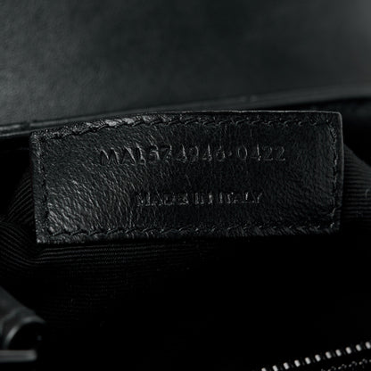 Saint Laurent Calfskin Y Quilted Monogram Monochrome Medium Loulou Chain Satchel Black 8 of 11