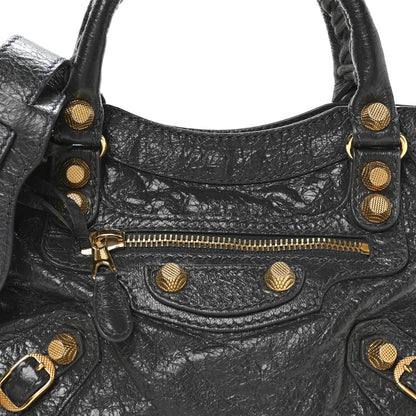 Balenciaga Agneau Giant 12 Gold Hardware Mini City Gris Fossile 9 of 11