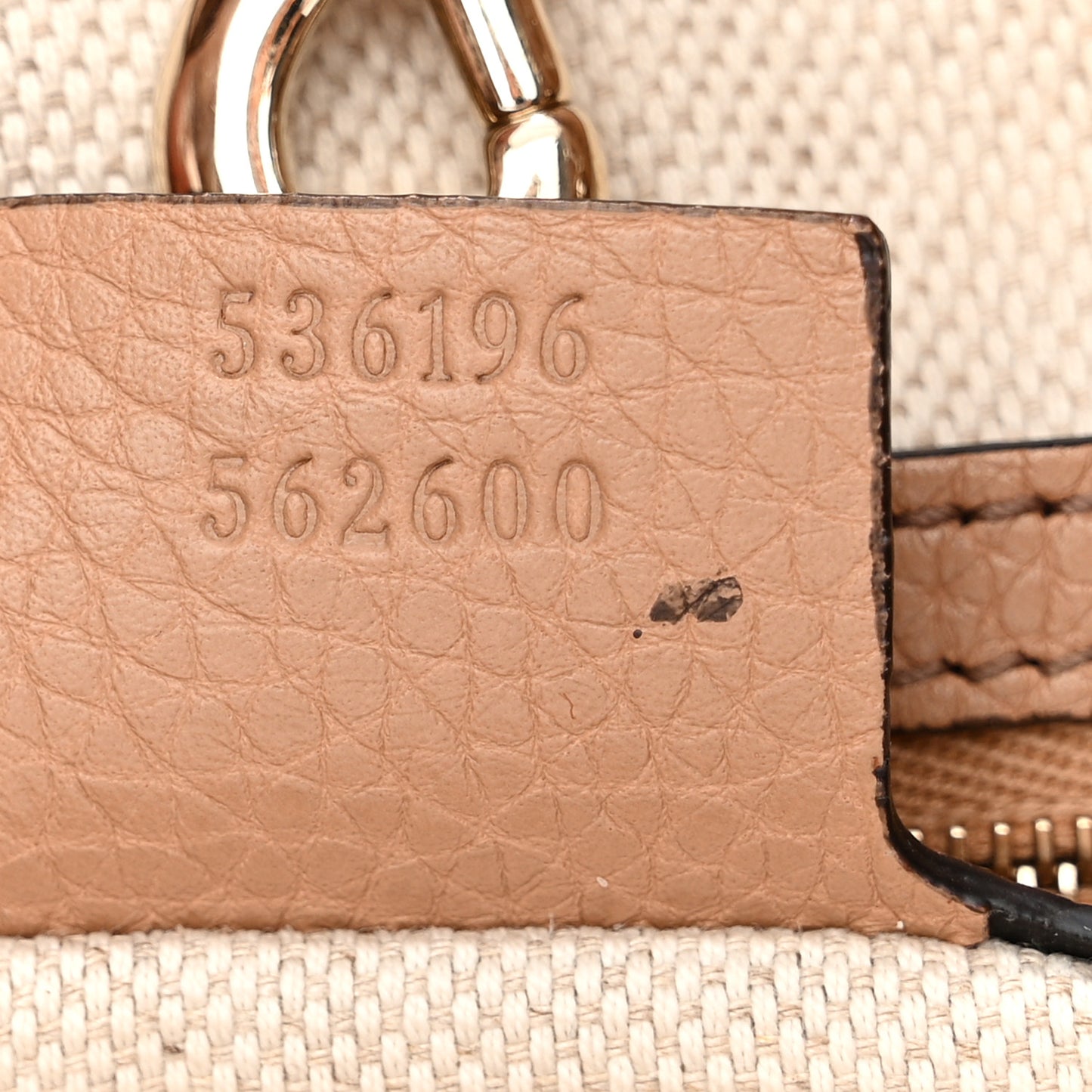 Pebbled Calfskin Medium Soho Chain Shoulder Bag Camelia