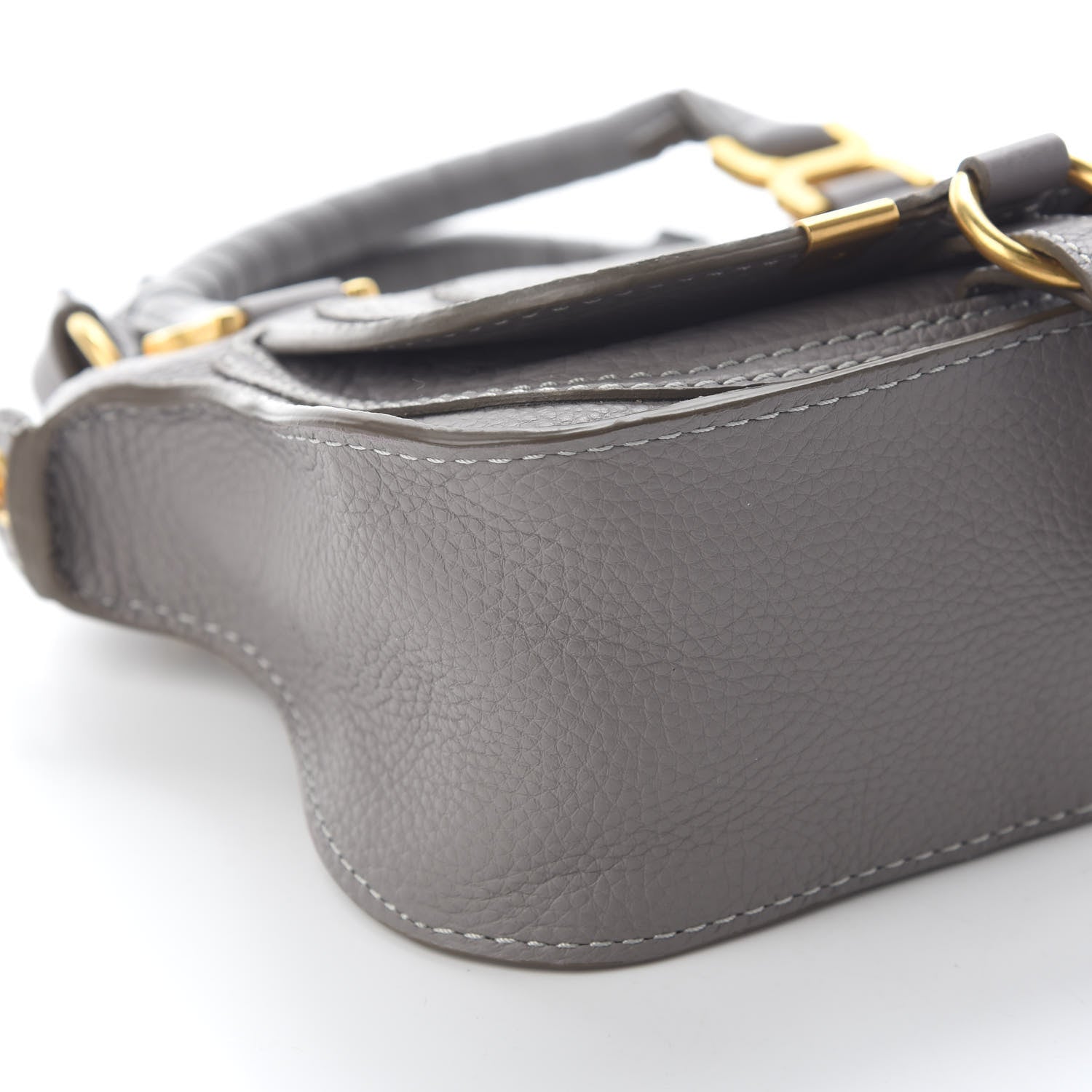 Chloe Calfskin Mini Marcie Satchel Cashmere Grey 8 of 9