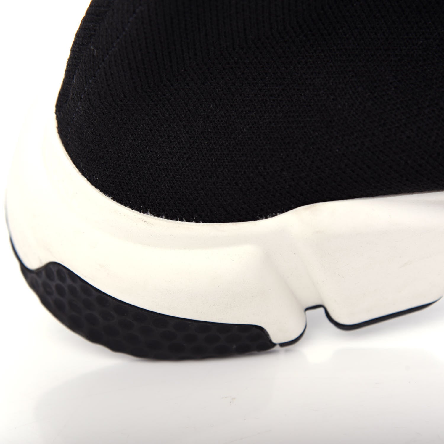 Balenciaga Neoprene Knit Womens Speed Sneakers 38 Black White 10 of 10