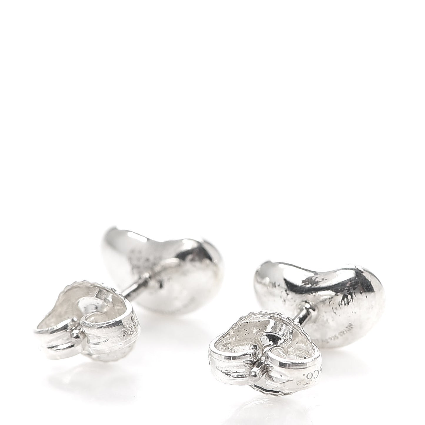 Sterling Silver 9mm Elsa Peretti Bean Earrings