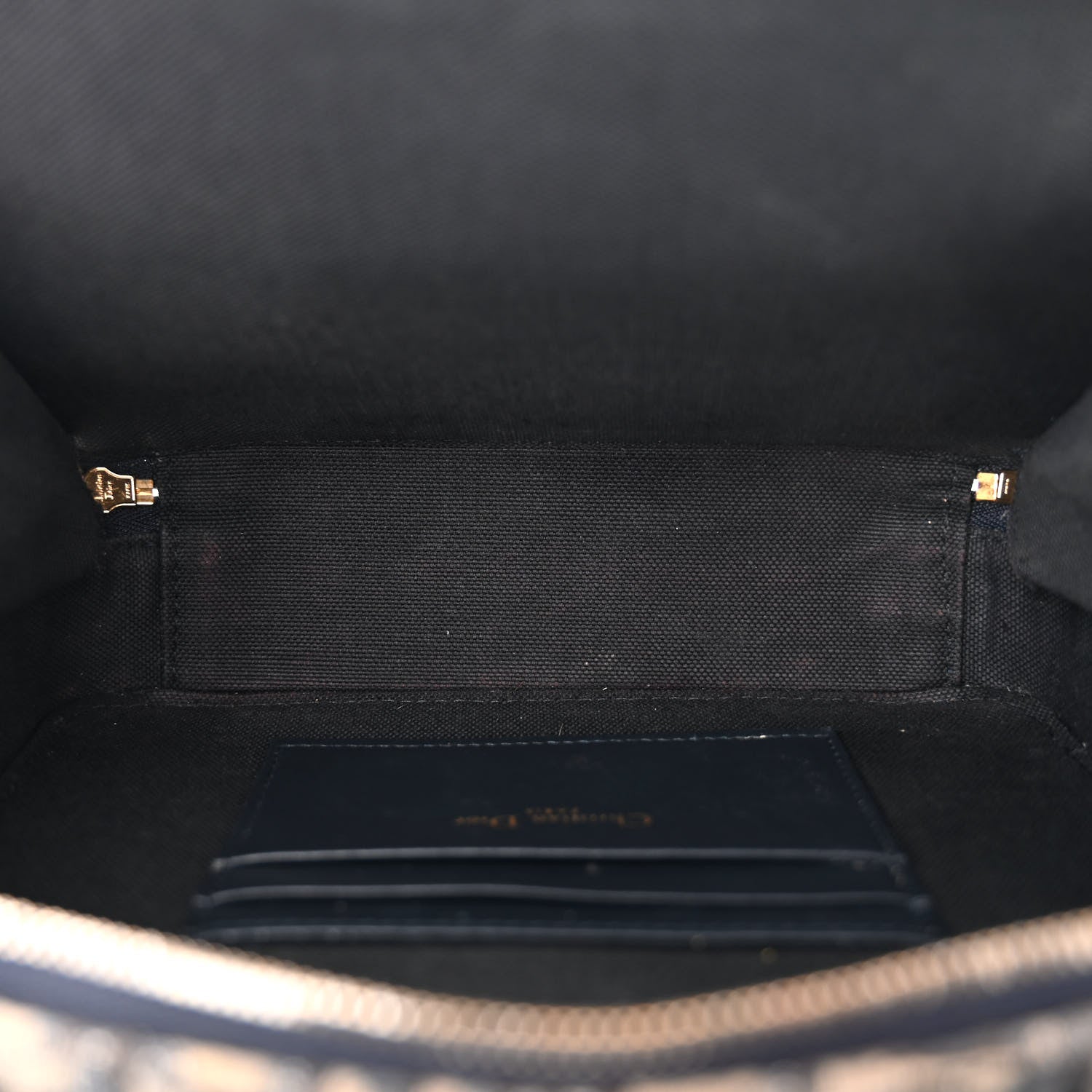 Christian Dior Oblique 30 Montaigne Top Handle Box Bag Blue 5 of 13