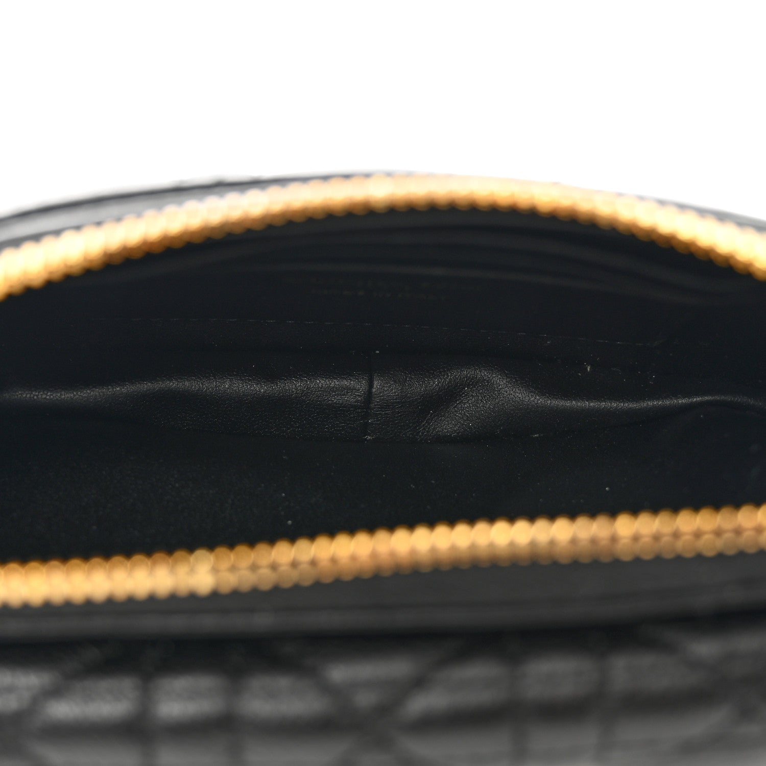 Christian Dior Supple Calfskin Cannage Caro Pouch with Chain Black 5 of 9