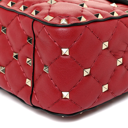 Valentino Garavani Nappa Medium Rockstud Spike Shoulder Bag Rosso Valentino 9 of 12