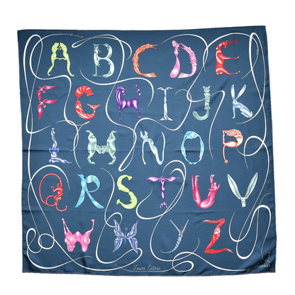 Hermes Silk Faune Lettree Scarf 90 1 of 7