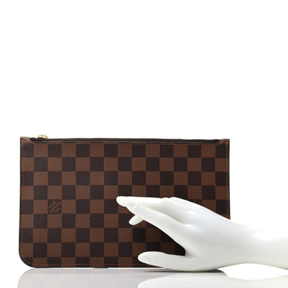 Louis Vuitton Damier Ebene Neverfull MM GM Pochette 2 of 7