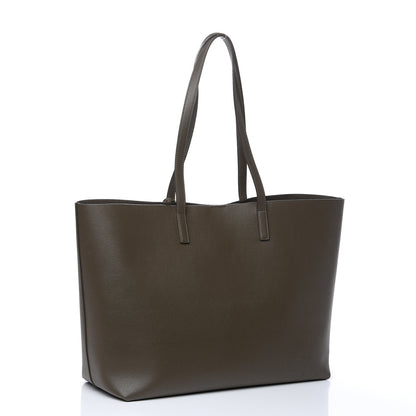 Saint Laurent Calfskin Large Shopping Tote Kaki Militaire 4 of 12