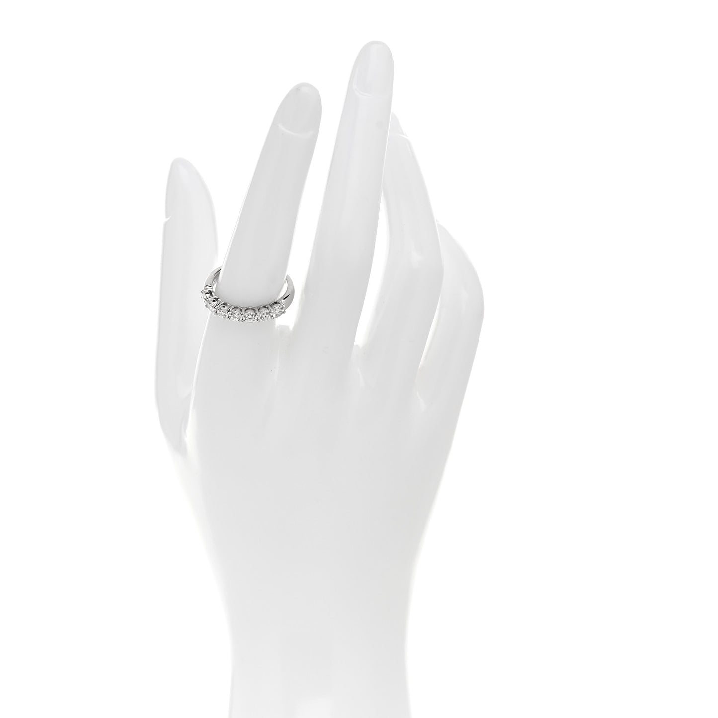 Platinum Diamond .95ctw Embrace Band Ring 56 7.5