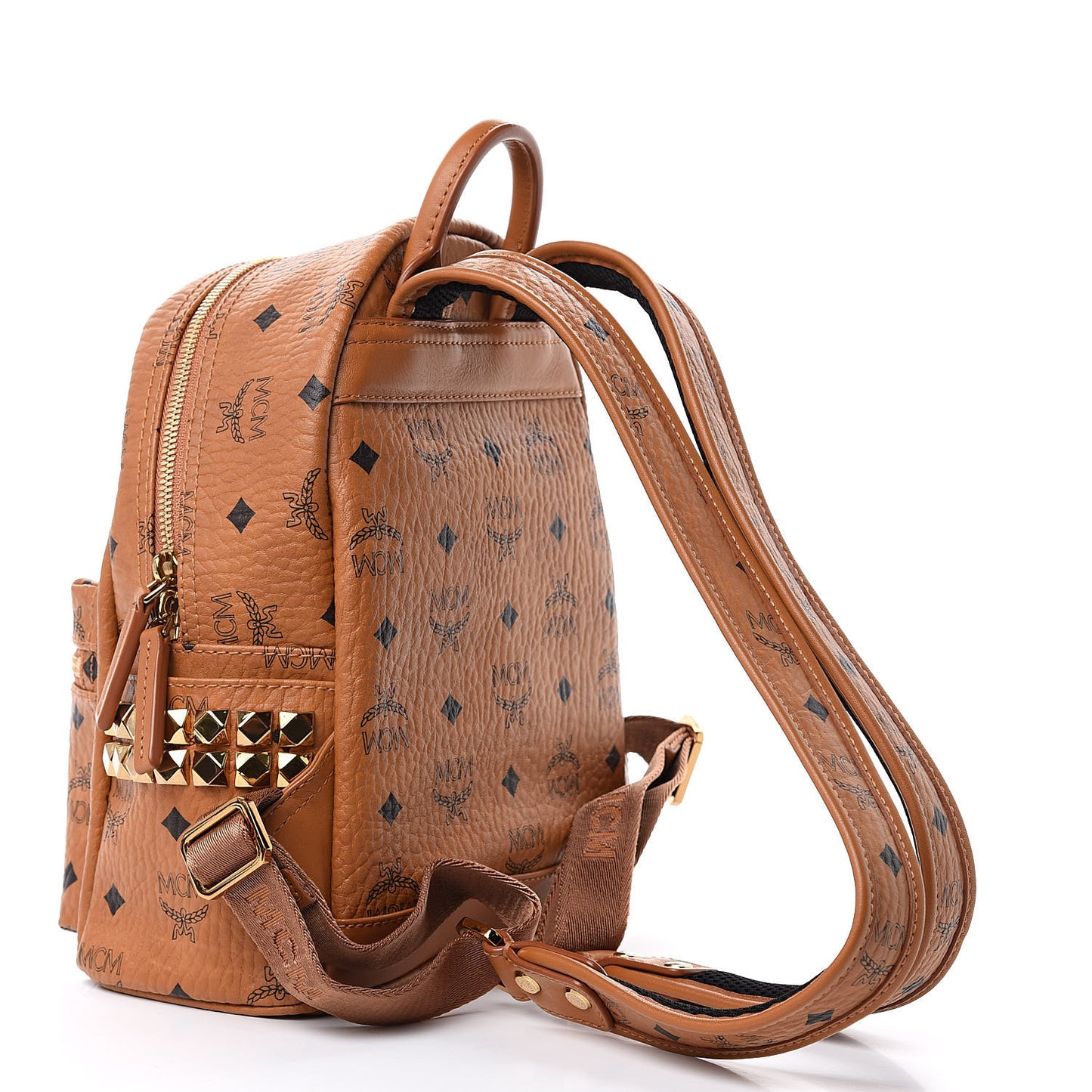 Visetos Side Stud Mini Stark Backpack Cognac