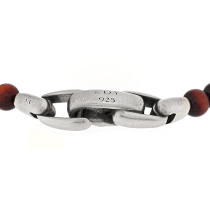 David Yurman Sterling SIlver Tigers Eye 4mm Spiritual Beads Bracelet 3 of 3