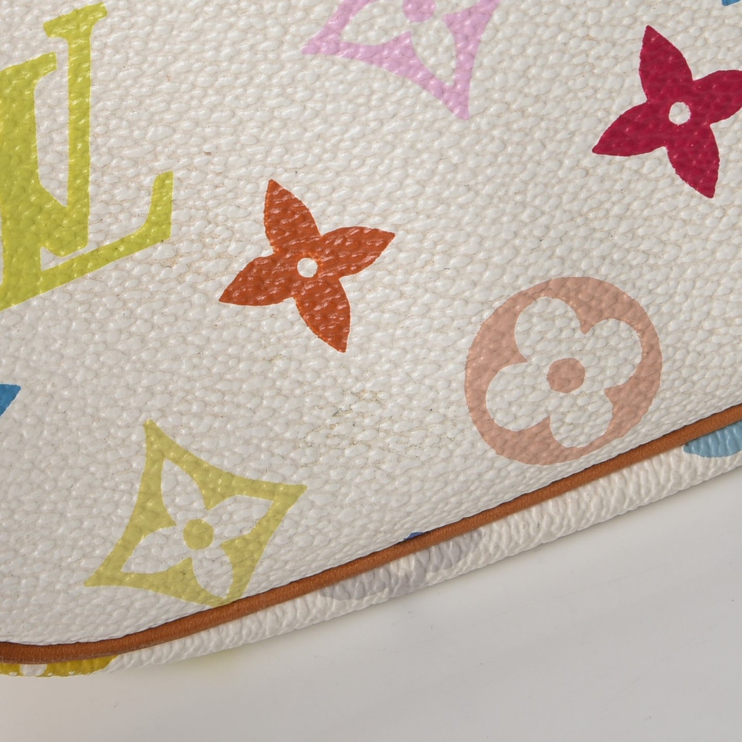 Monogram Multicolor Pochette Accessories White