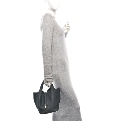 Hermes Taurillon Clemence Picotin Lock 22 MM Black 2 of 10