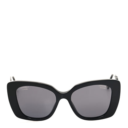 Chanel Acetate Strass Square Sunglasses 5422-B Black 2 of 8