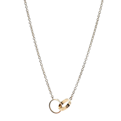 Cartier 18K Yellow Gold Interlocking LOVE Necklace 1 of 7