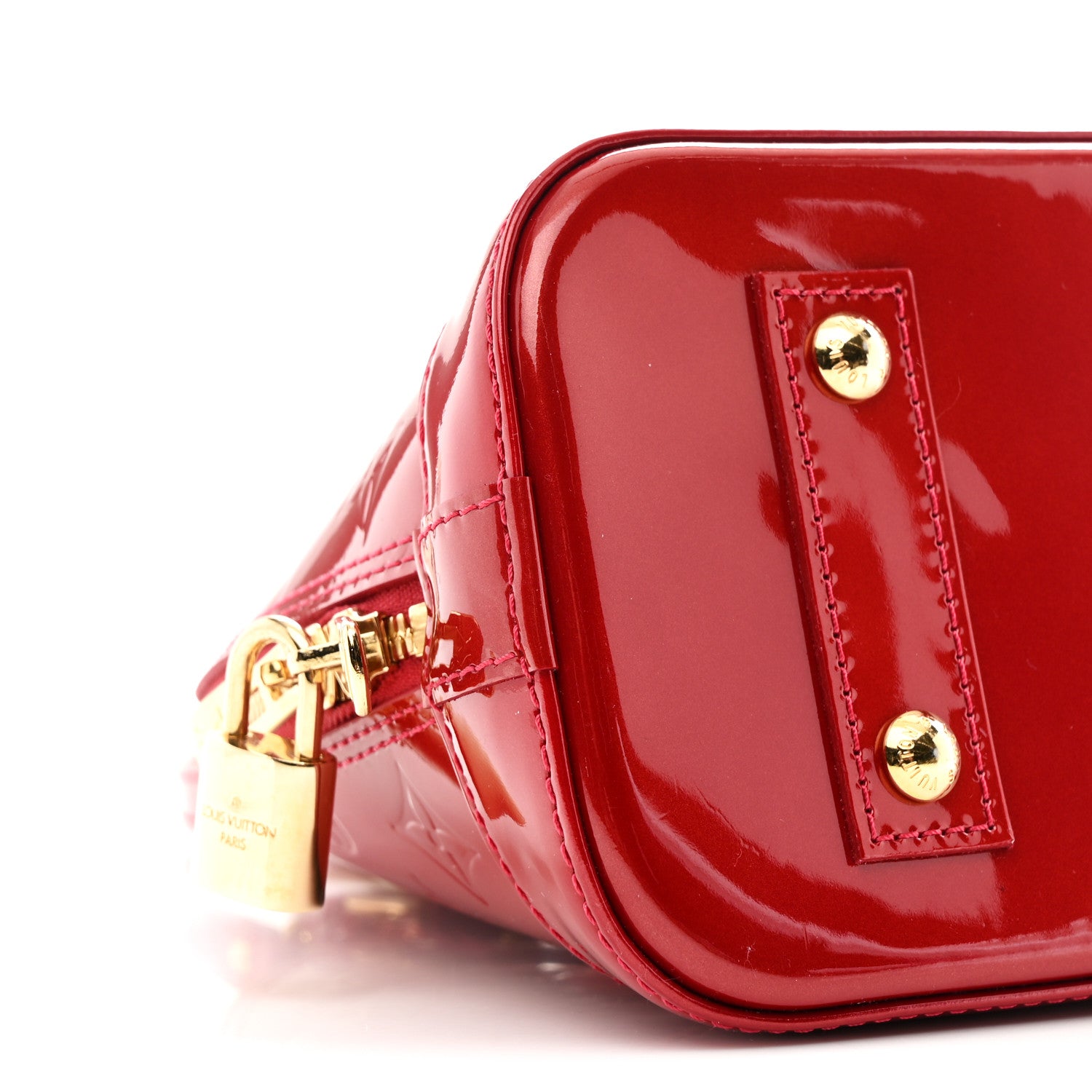 Louis Vuitton Vernis Alma BB Pomme D'Amour 8 of 9