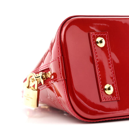 Louis Vuitton Vernis Alma BB Pomme D'Amour 8 of 9