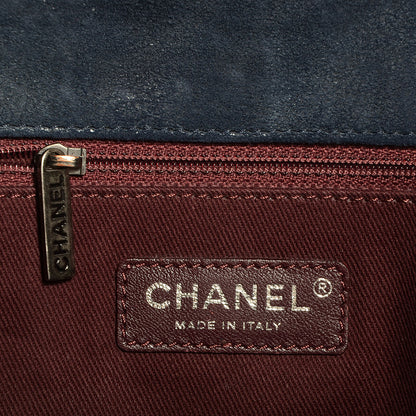 Chanel Goatskin Quilted Large Gentle Boy Flap Navy 6 of 8