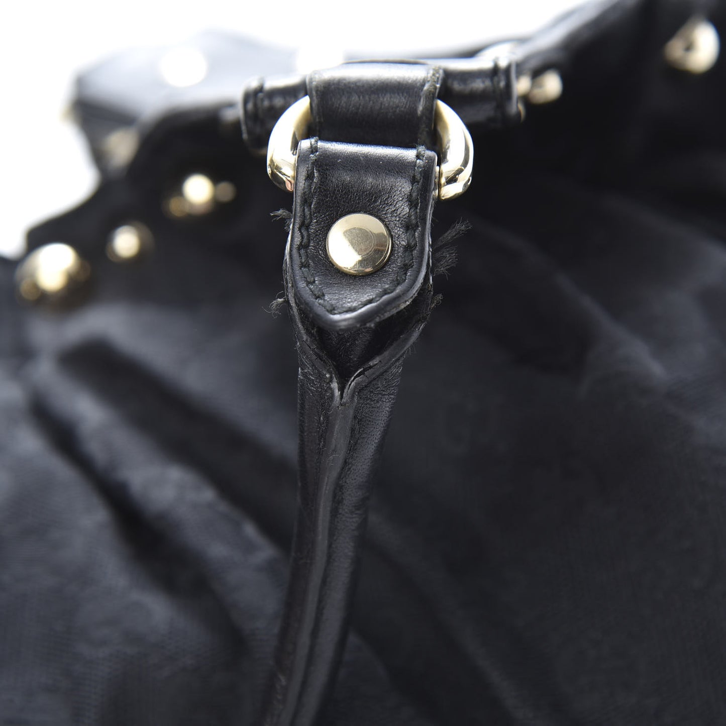 Monogram Studded Pelham Tote Black