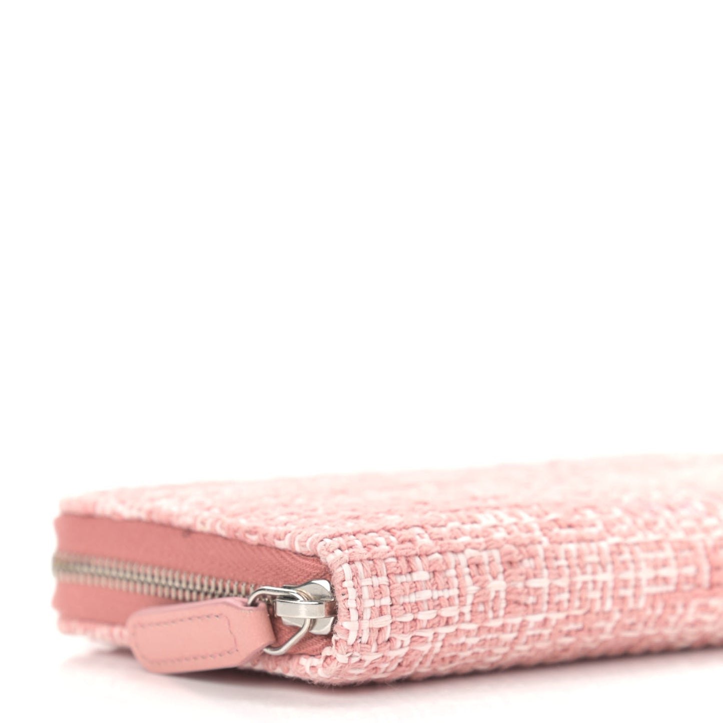 Lurex Canvas Deauville Medium Zip Around Wallet Pink