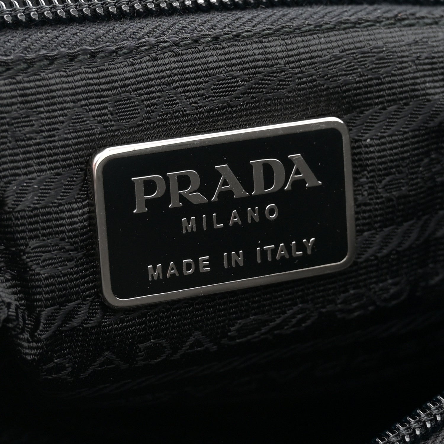 Prada Tessuto Nylon Saffiano Shopping Tote Black 6 of 11