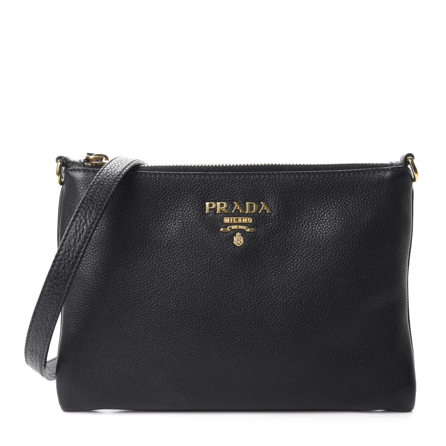 Vitello Phenix Crossbody Bag Black
