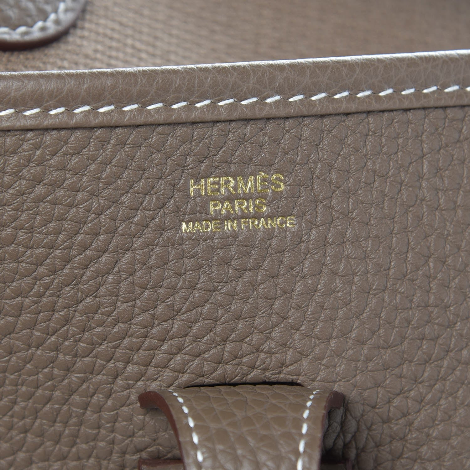 Hermes Taurillon Clemence Evelyne III PM Etoupe 6 of 8