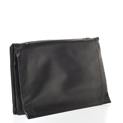 Celine Lambskin Roll Clutch Black 3 of 8