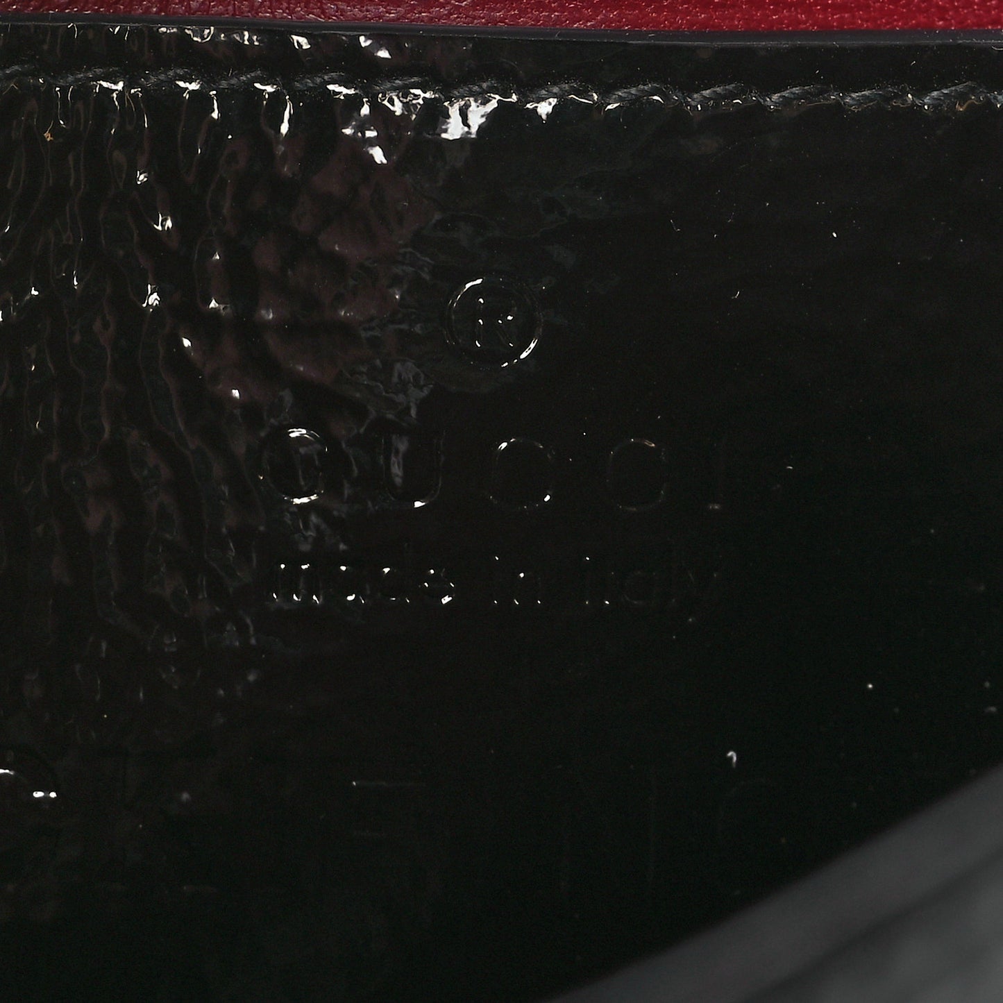 Crinkled Patent Mini Jackie Notte Bag Black