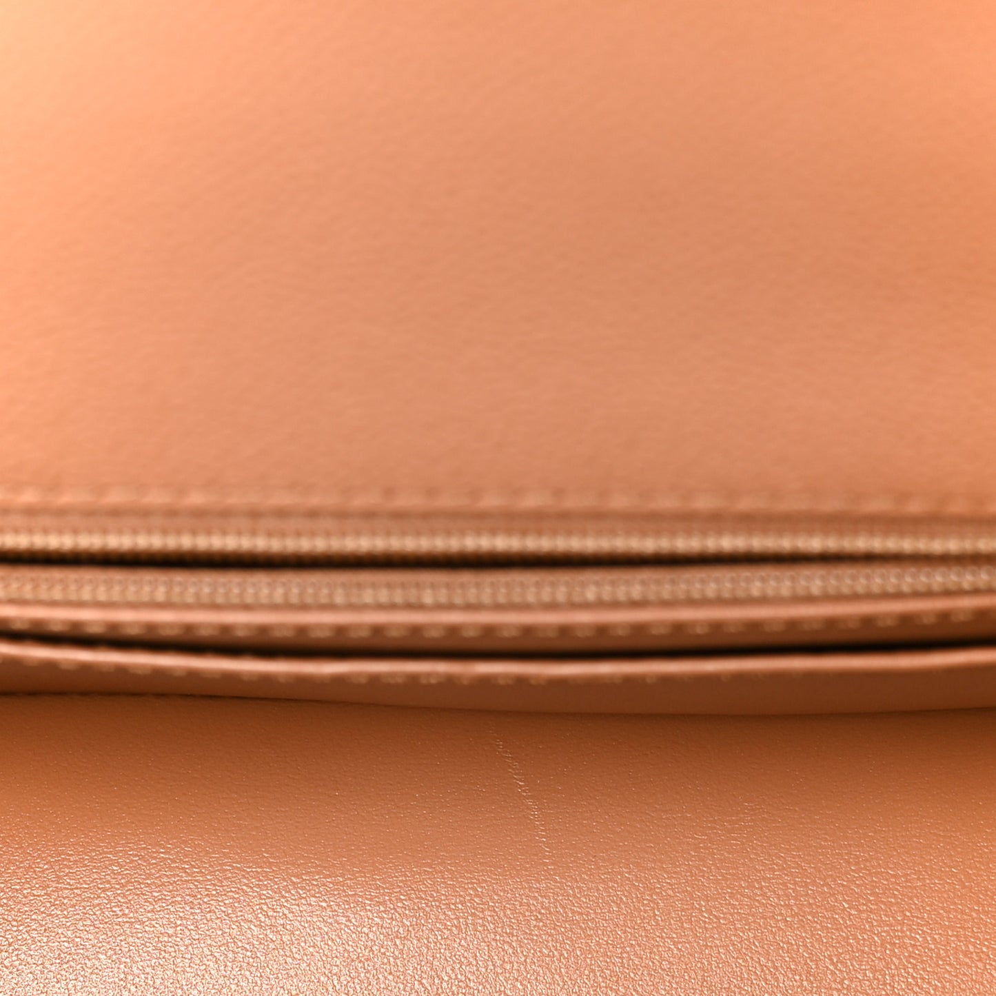 Caviar Quilted Mini Handy CC Flap Camel