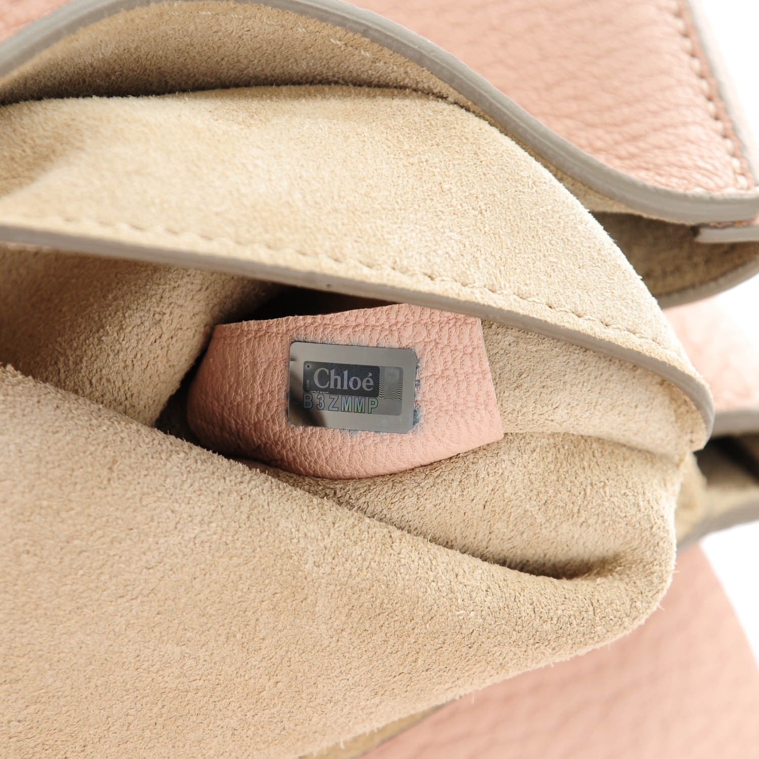 Chloe Grained Lambskin Drew Shoulder Bag Cement Pink 8 of 8
