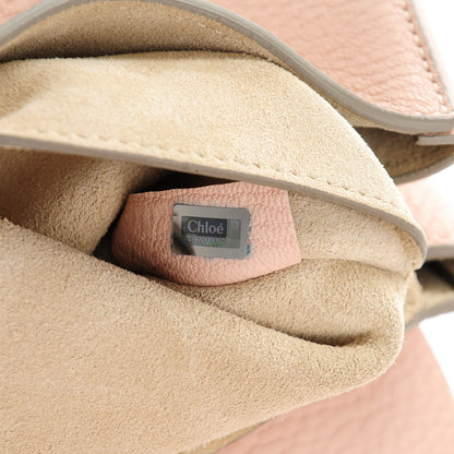 Chloe Grained Lambskin Drew Shoulder Bag Cement Pink 8 of 8