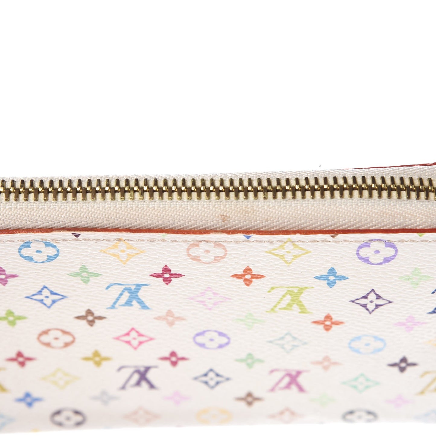 Monogram Multicolor Zippy Wallet White Litchi