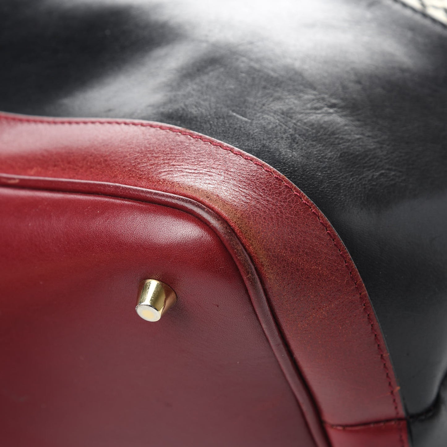 Prorsum Calfskin Raffia Check Tote