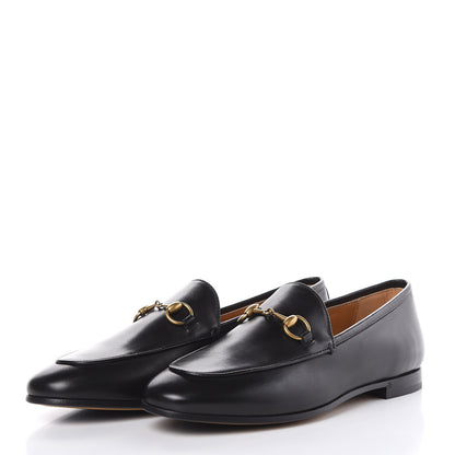 Gucci Calfskin Womens Jordaan Loafers 37 Black 3 of 8