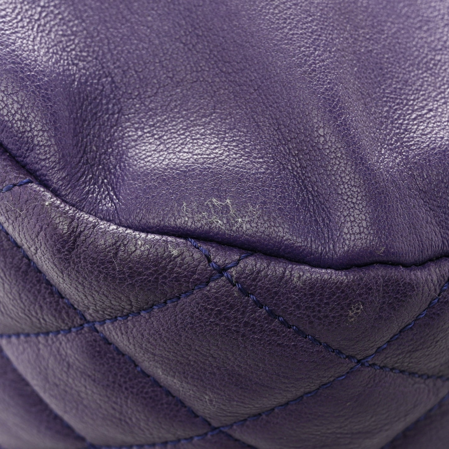 Soft Vachetta Medium Biker Saddle Chain Satchel Viola