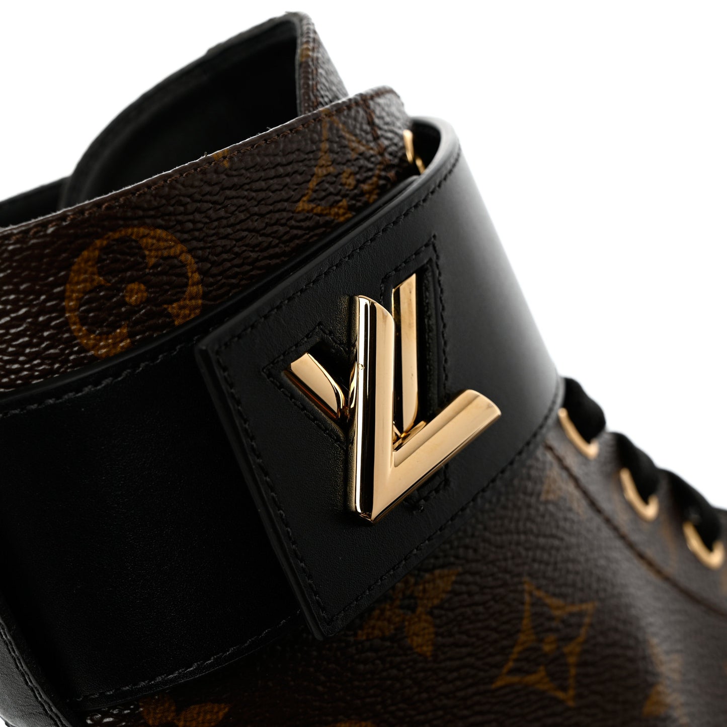 Calfskin Monogram Wonderland Flat Ranger Boots 39 Black