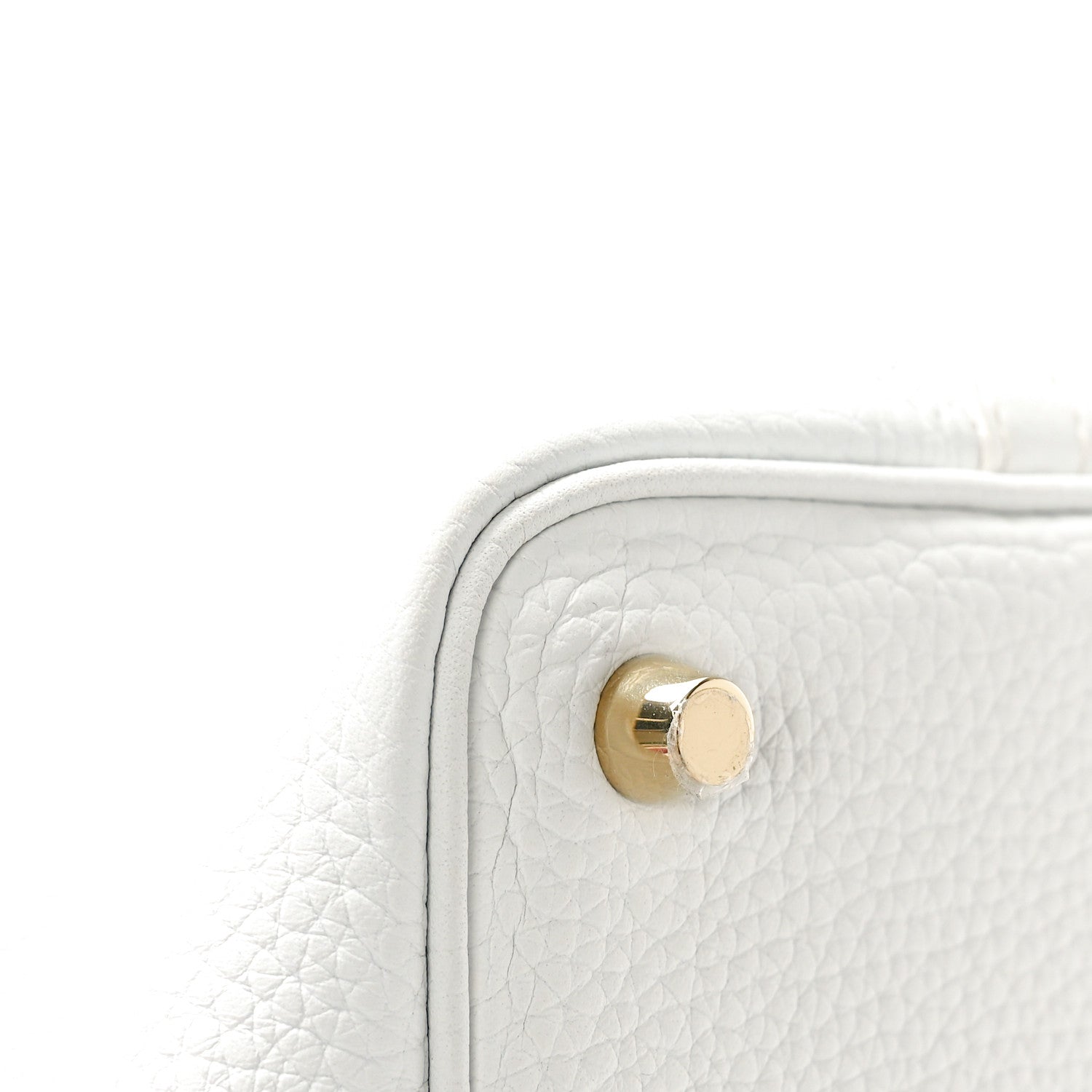 Hermes Taurillon Clemence Picotin Lock 18 PM White 12 of 13